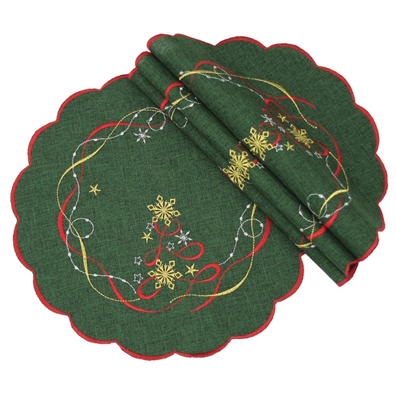 The Holiday Aisle Magical Christmas Round 16" Placemat & Reviews Wayfair